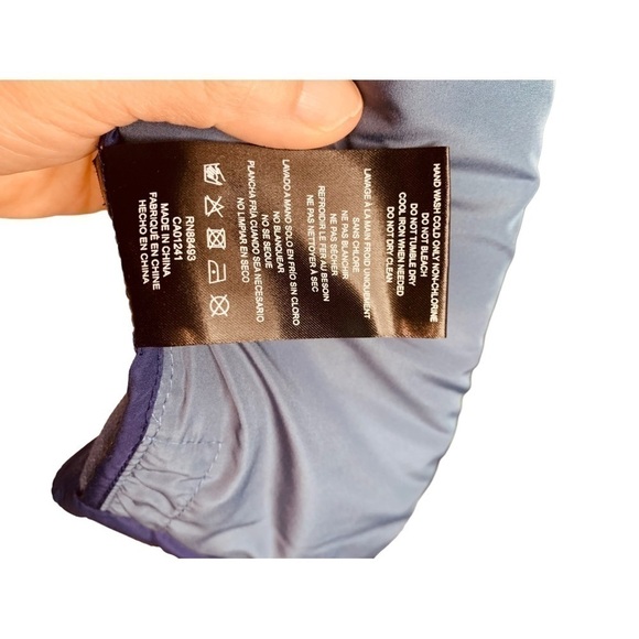 New Women's Medium Be Boundless Soft Touch Zip Up Mixed-Media Vest Light Blue - Picture 11 of 13